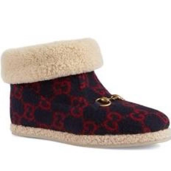 women's gg wool ankle boot